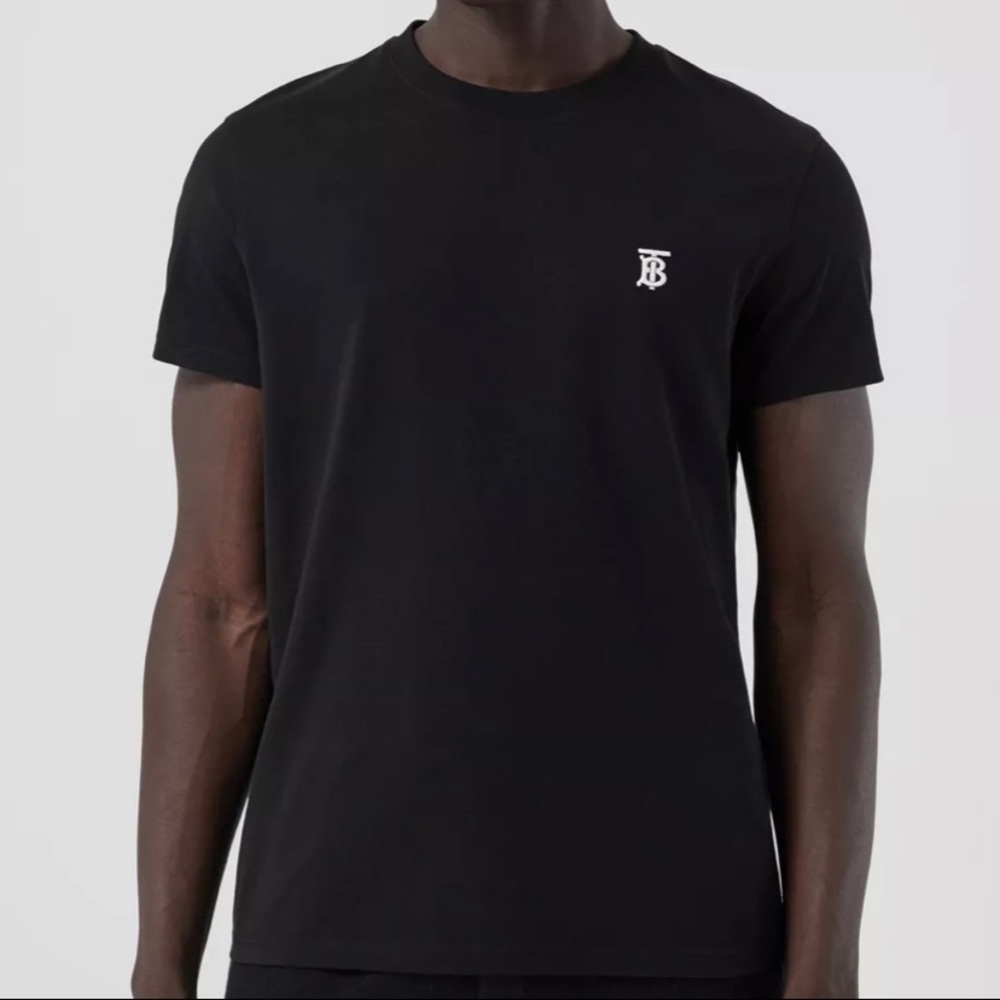 Burberry black/white polo tee M